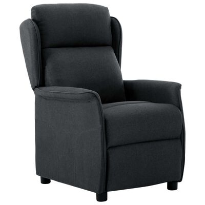 Recliner Chair Dark Grey Fabric